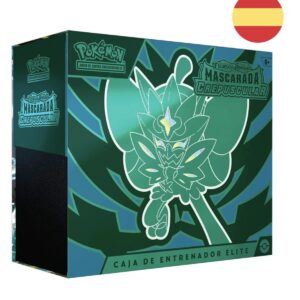 Estuche cartas Mascarada Crepuscular Escarlata y Purpura Pokemon español