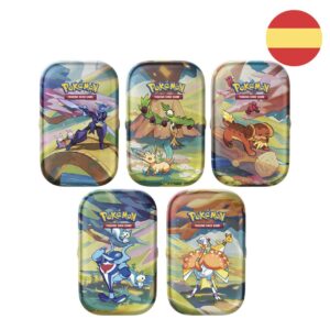 Mini lata juego cartas coleccionables Pokemon surtido español